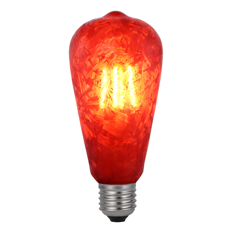 OS-113 ST64 Red LED Filament Bulb